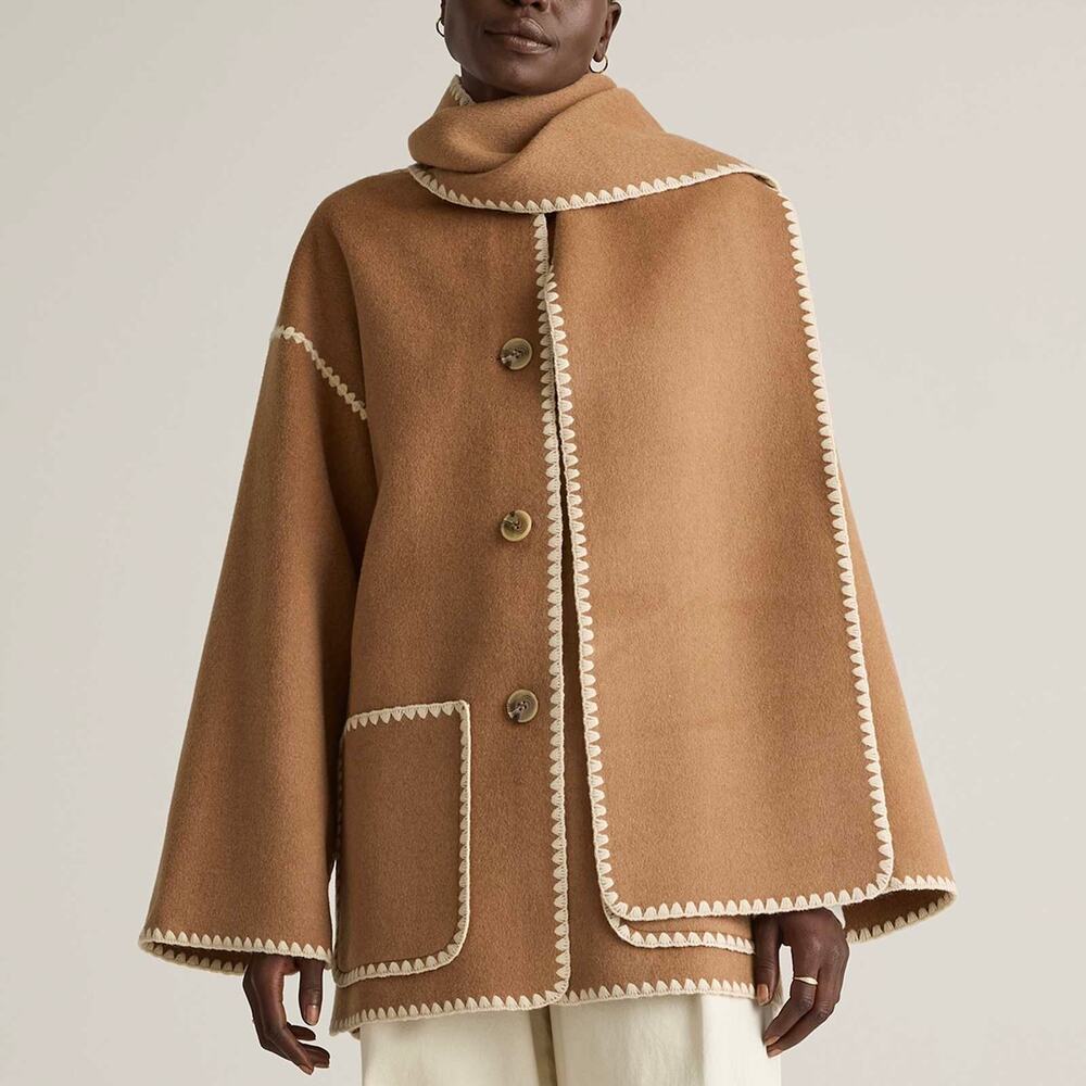 Quince Wool Scarf Coat